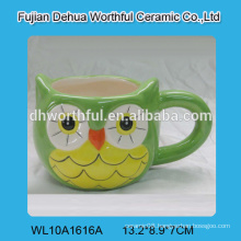 Creative owl design ceramic water cup for drinkware